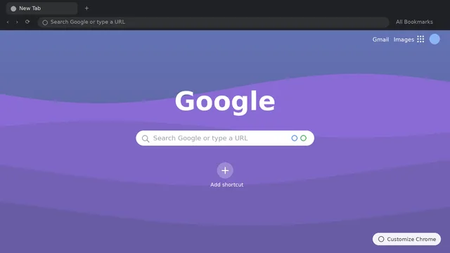 Blur Fold Chrome Theme