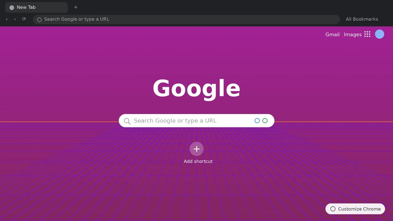 Glitch Pulse Chrome Theme