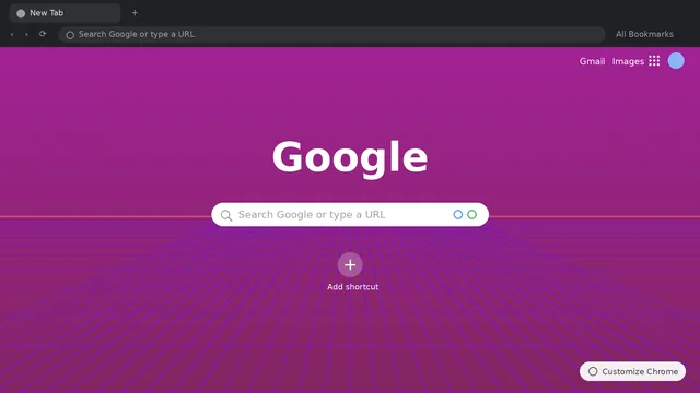 Glitch Pulse Chrome Theme