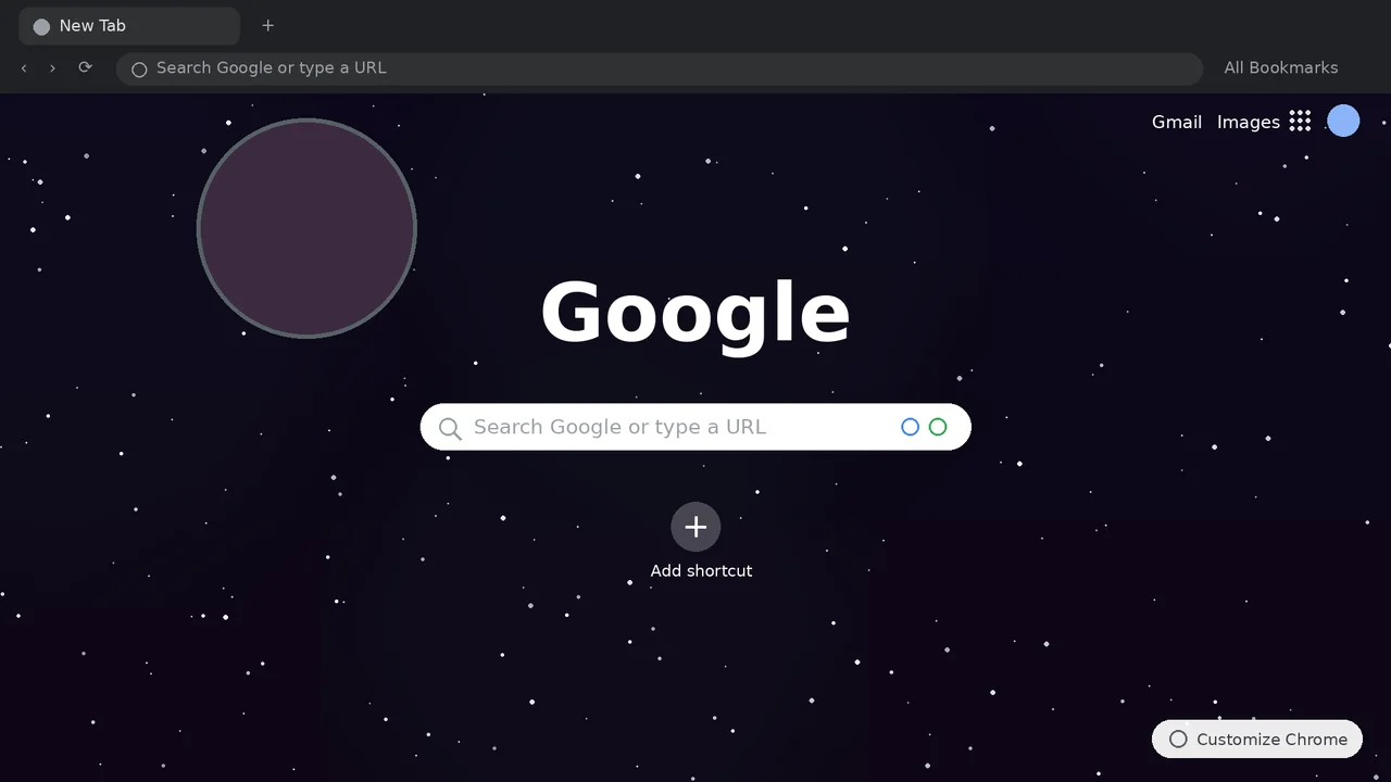 Solar Sector Chrome Theme