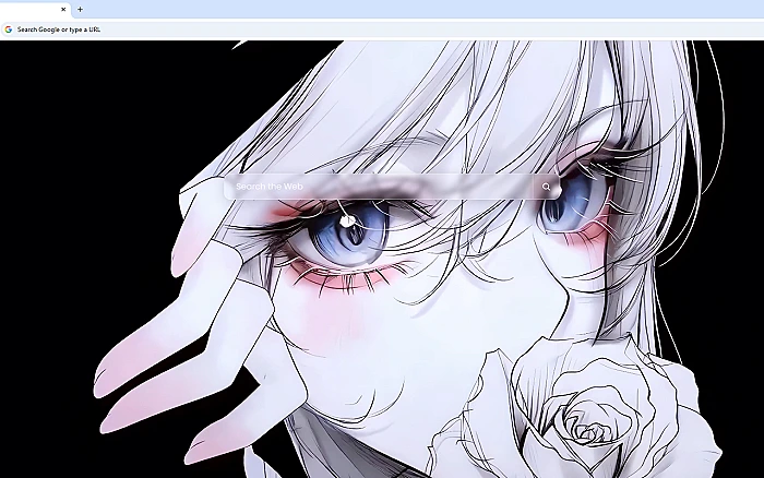 White Rose & Blue Eyes Live Wallpaper
