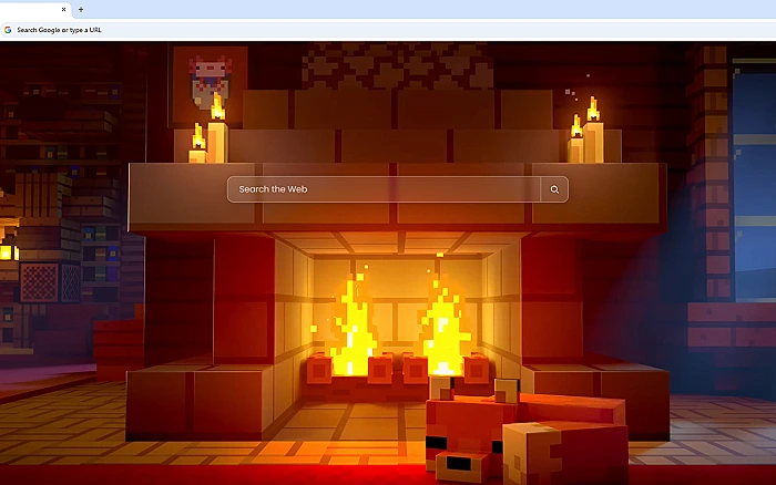 Minecraft Relaxing Fireplace Live Wallpaper